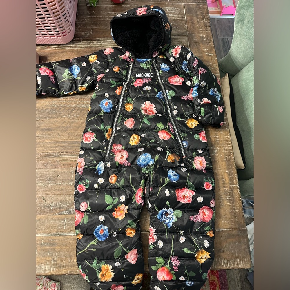 Mackage Floral Puffer Snowsuit